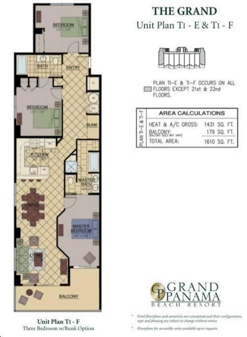 パナマシティービーチ Grand Panama 1-1201 3-Bedヴィラ エクステリア 写真